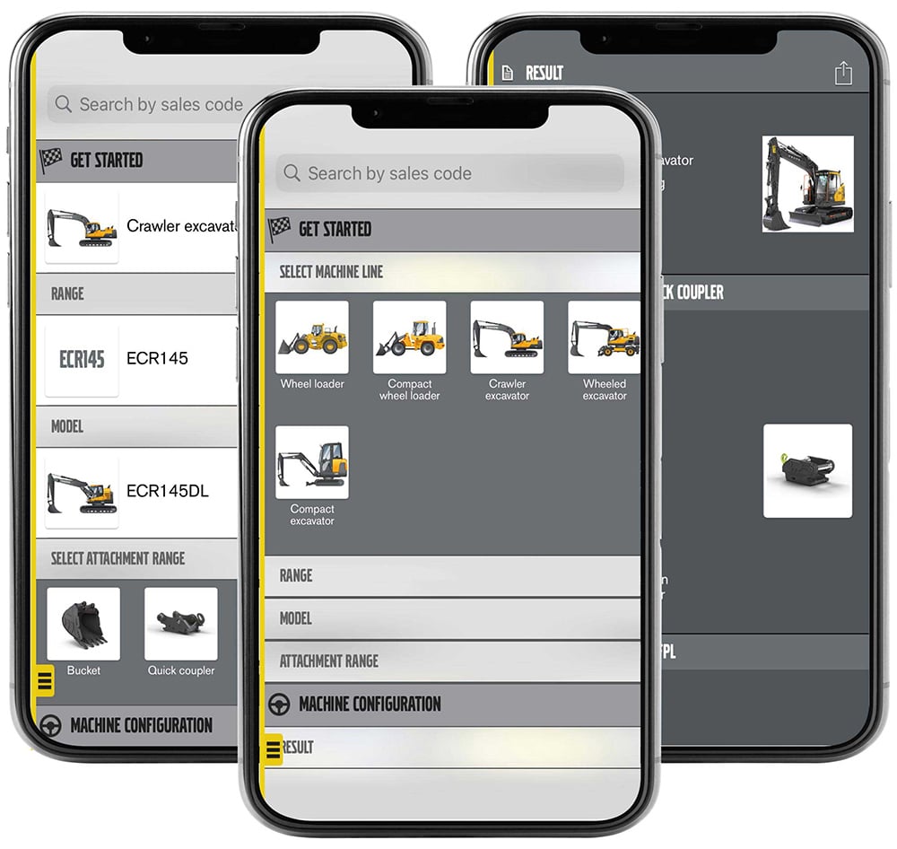 Screenshots of Attachment Selector App